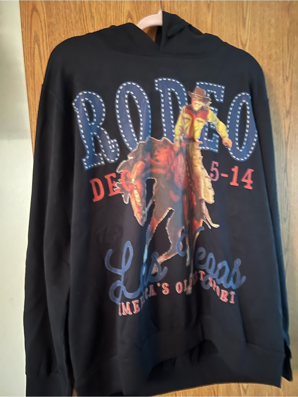 Rodeo Graphic Pullover Hoodie - Black